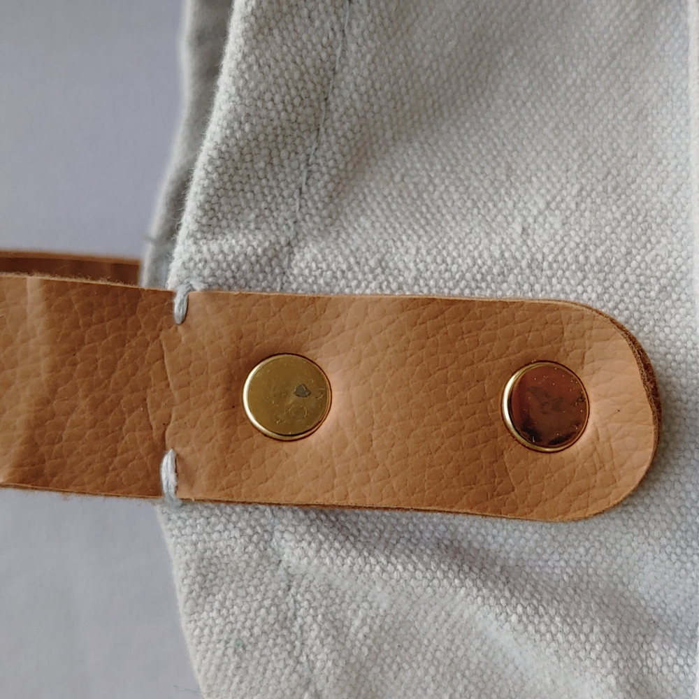 Canvas Feed Project Tote, Lots Of Pockets, Leathe… - image 4